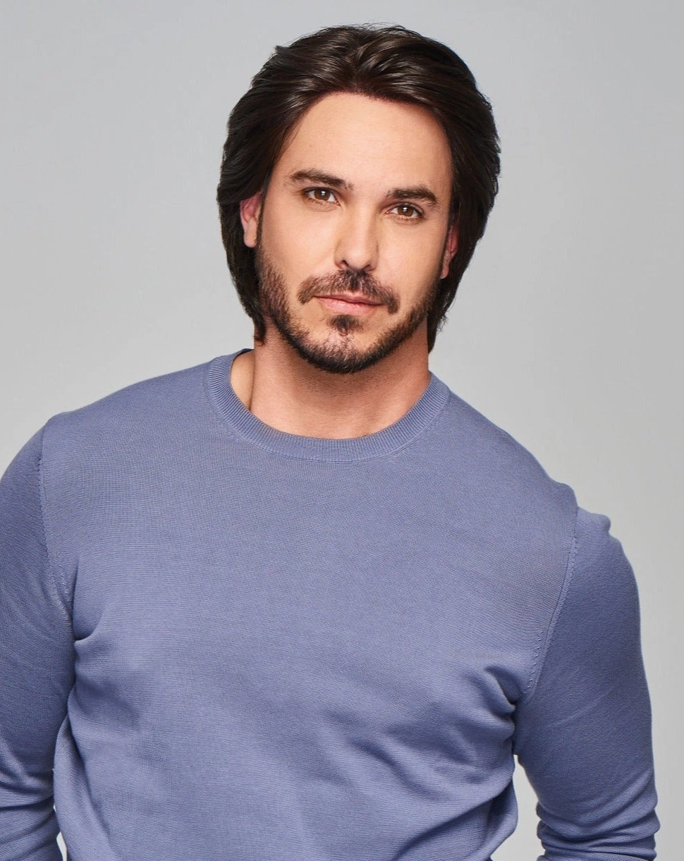 Sharp Men's HT Wig by HIM | Human Hair/Heat Friendly Synthetic Blend Hair | Average/Large Cap