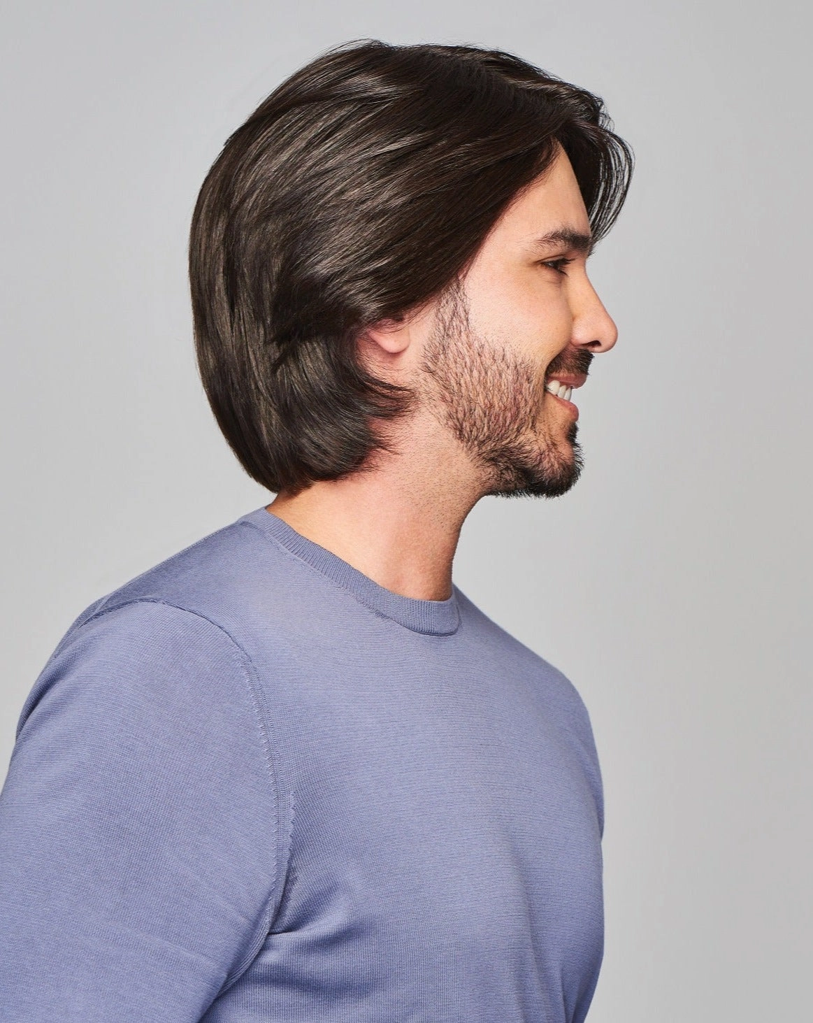 Sharp Men's HT Wig by HIM | Human Hair/Heat Friendly Synthetic Blend Hair | Average/Large Cap