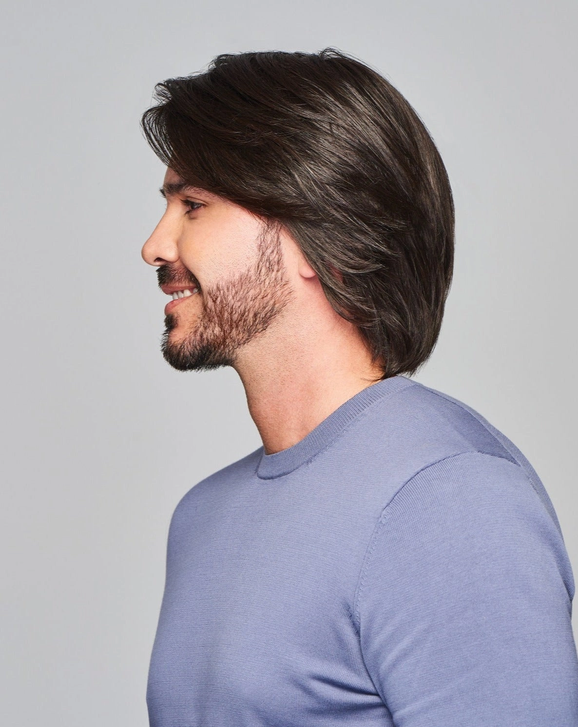 Sharp Men's HT Wig by HIM | Human Hair/Heat Friendly Synthetic Blend Hair | Average/Large Cap