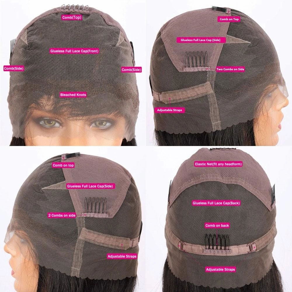 Skin Melt Full Lace Curly Wig Invisible Swiss Lace Wigs