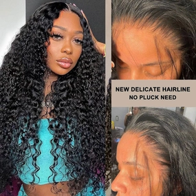 Skin Melt Lace   Delicate Hairline Frontal Wig Burmese Curls