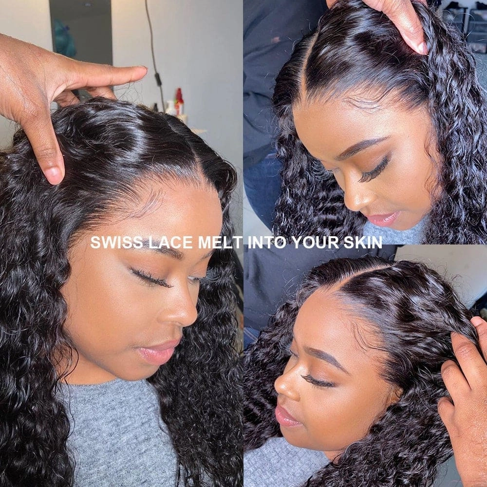 Skin Melt Lace   Delicate Hairline Frontal Wig Burmese Curls