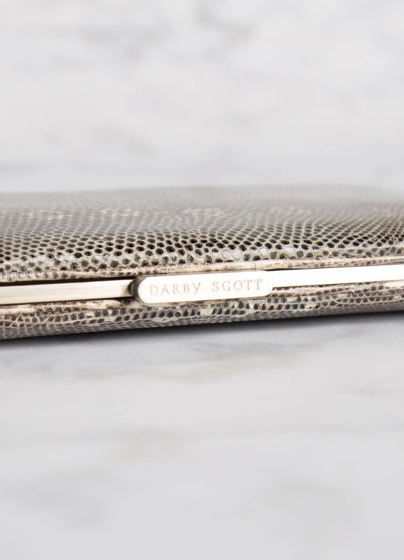 Slide Lock Wallet - Natural Ring Lizard