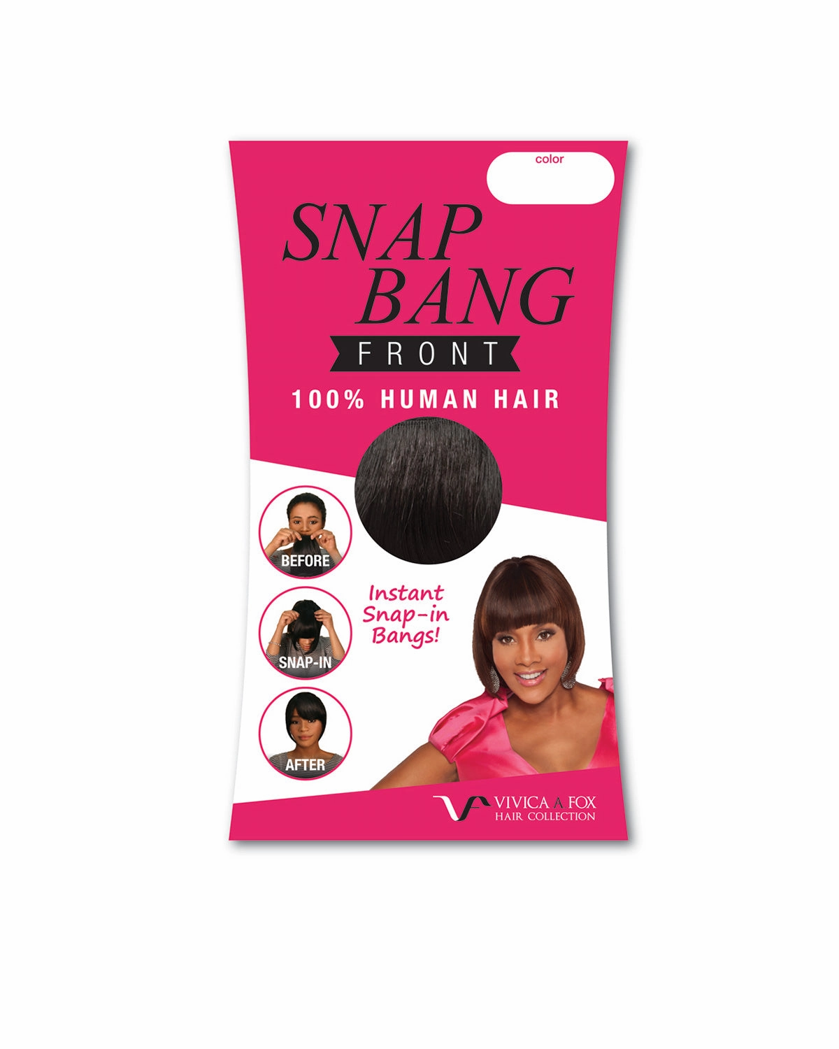 Snap Bangs Front | Human Hair Wiglet by Vivica Fox