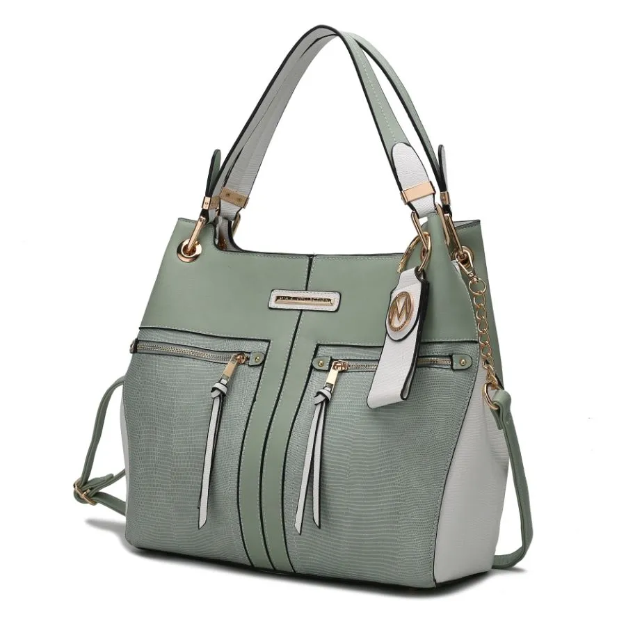 Sofia Vegan Leather Tote with Keyring