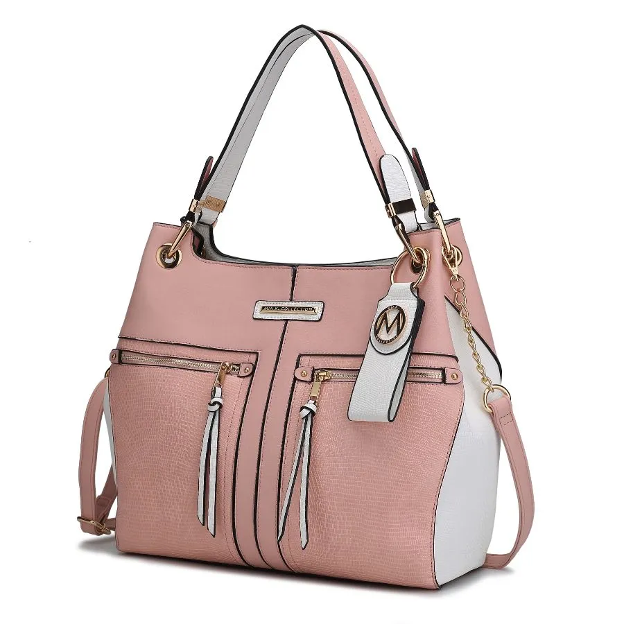 Sofia Vegan Leather Tote with Keyring