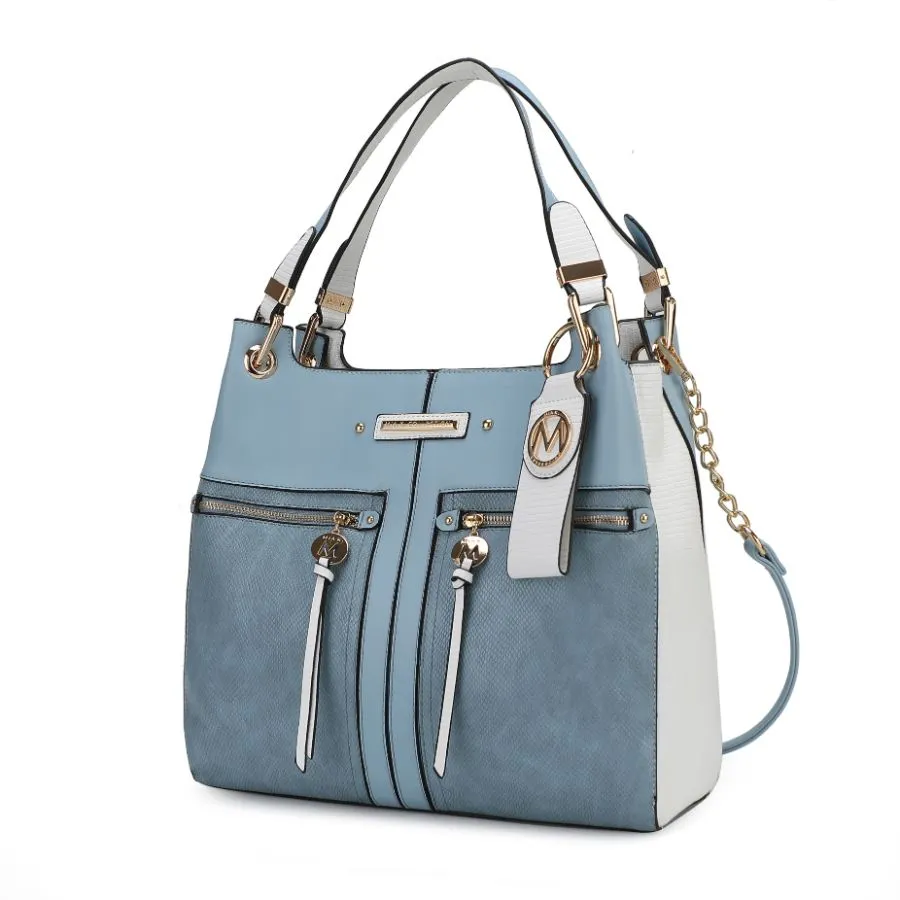 Sofia Vegan Leather Tote with Keyring