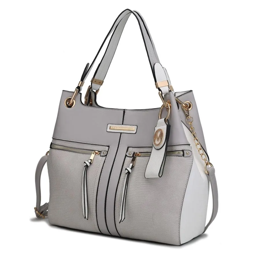 Sofia Vegan Leather Tote with Keyring