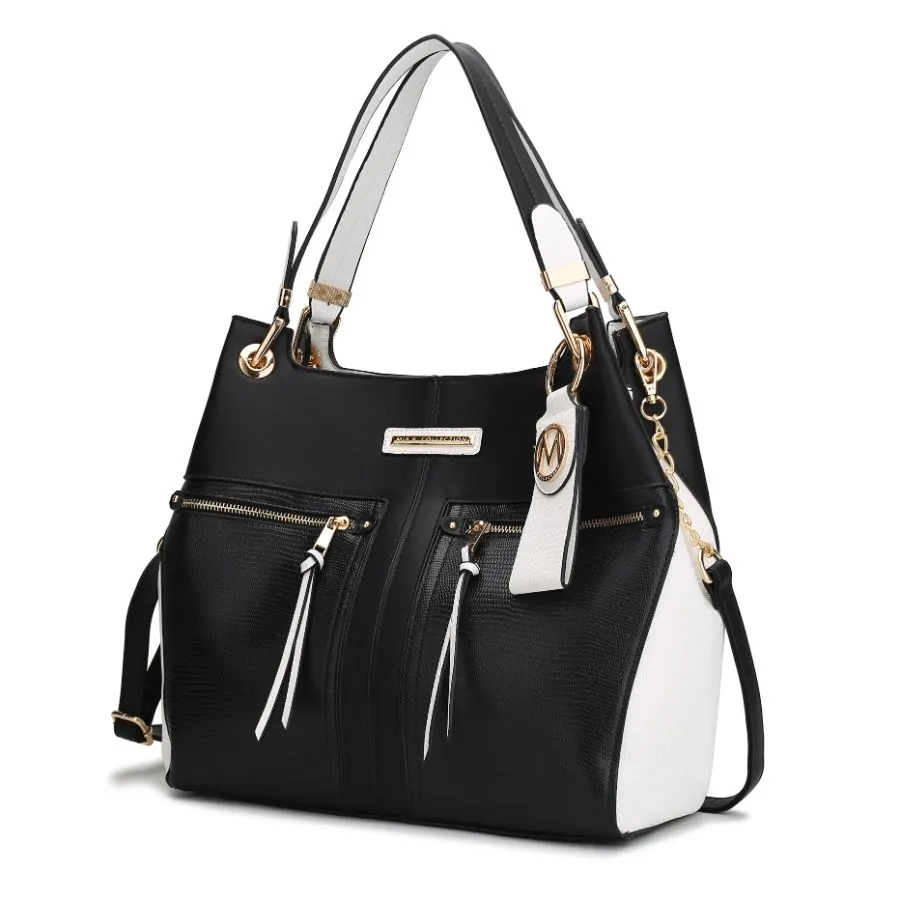 Sofia Vegan Leather Tote with Keyring