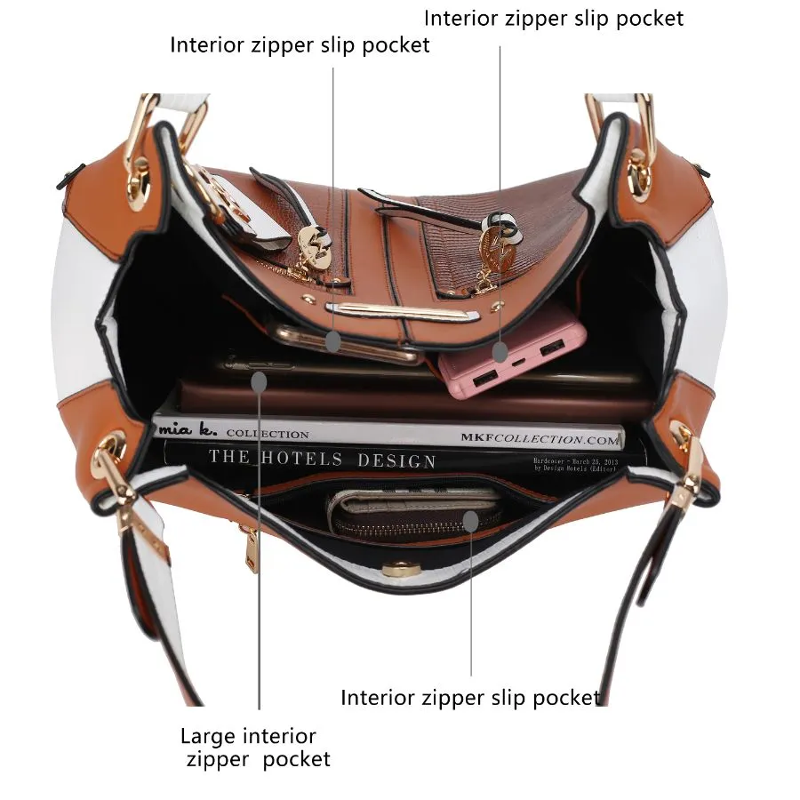 Sofia Vegan Leather Tote with Keyring