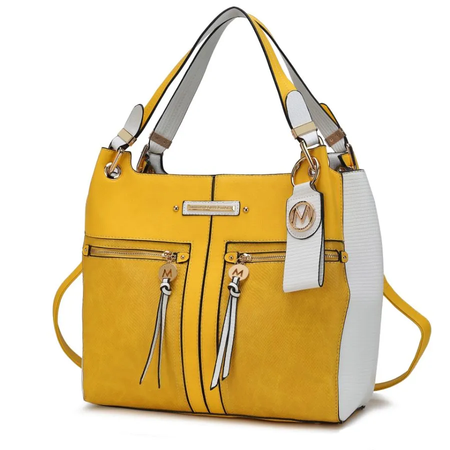 Sofia Vegan Leather Tote with Keyring