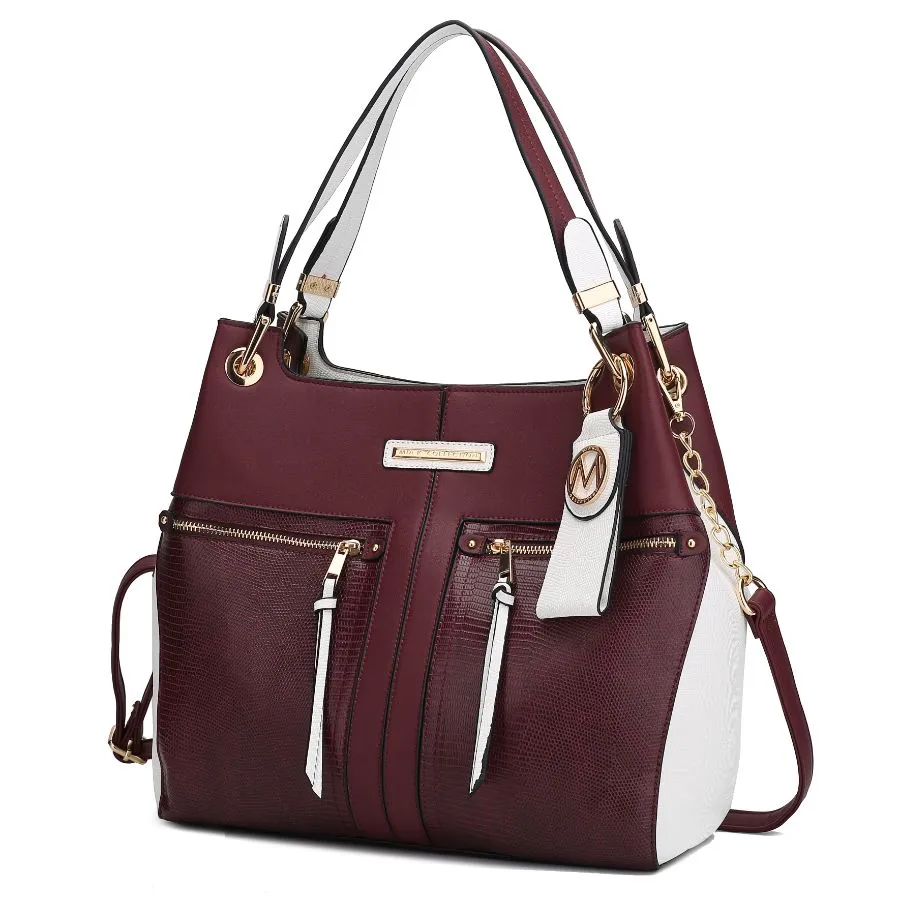 Sofia Vegan Leather Tote with Keyring