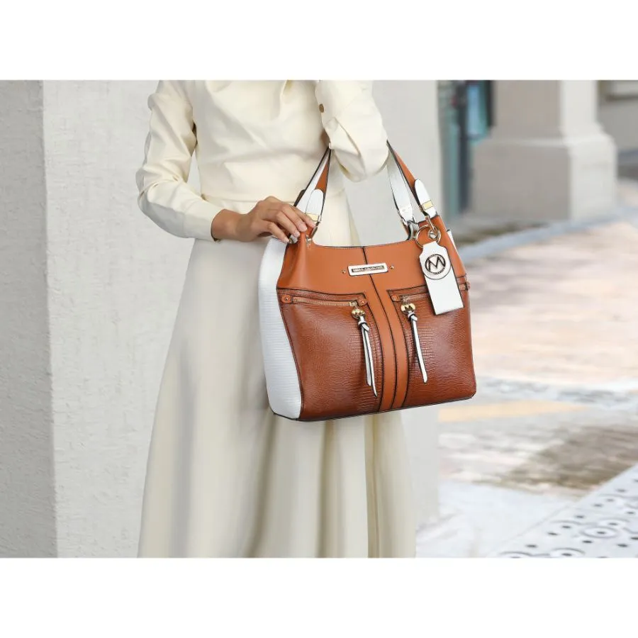 Sofia Vegan Leather Tote with Keyring
