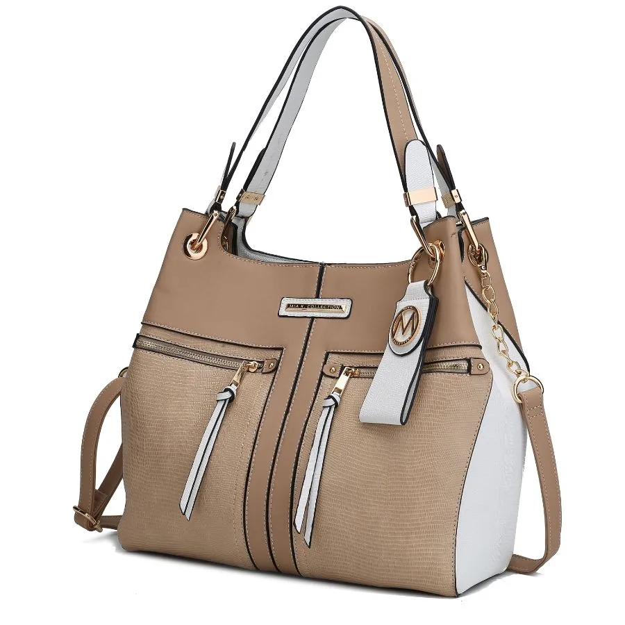 Sofia Vegan Leather Tote with Keyring