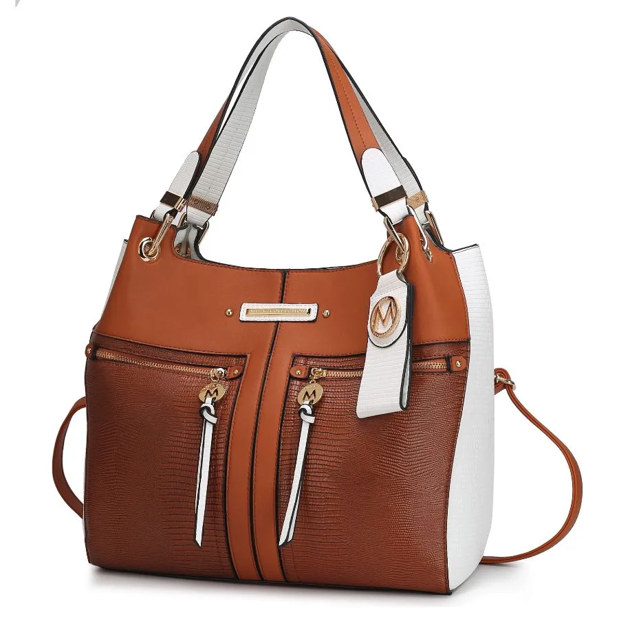 Sofia Vegan Leather Tote with Keyring