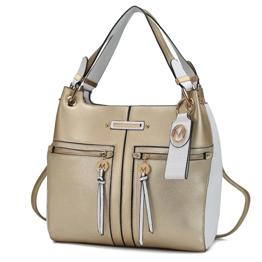 Sofia Vegan Leather Tote with Keyring