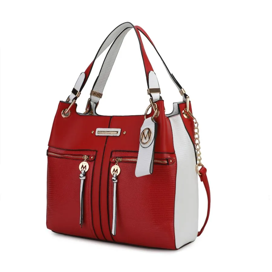 Sofia Vegan Leather Tote with Keyring