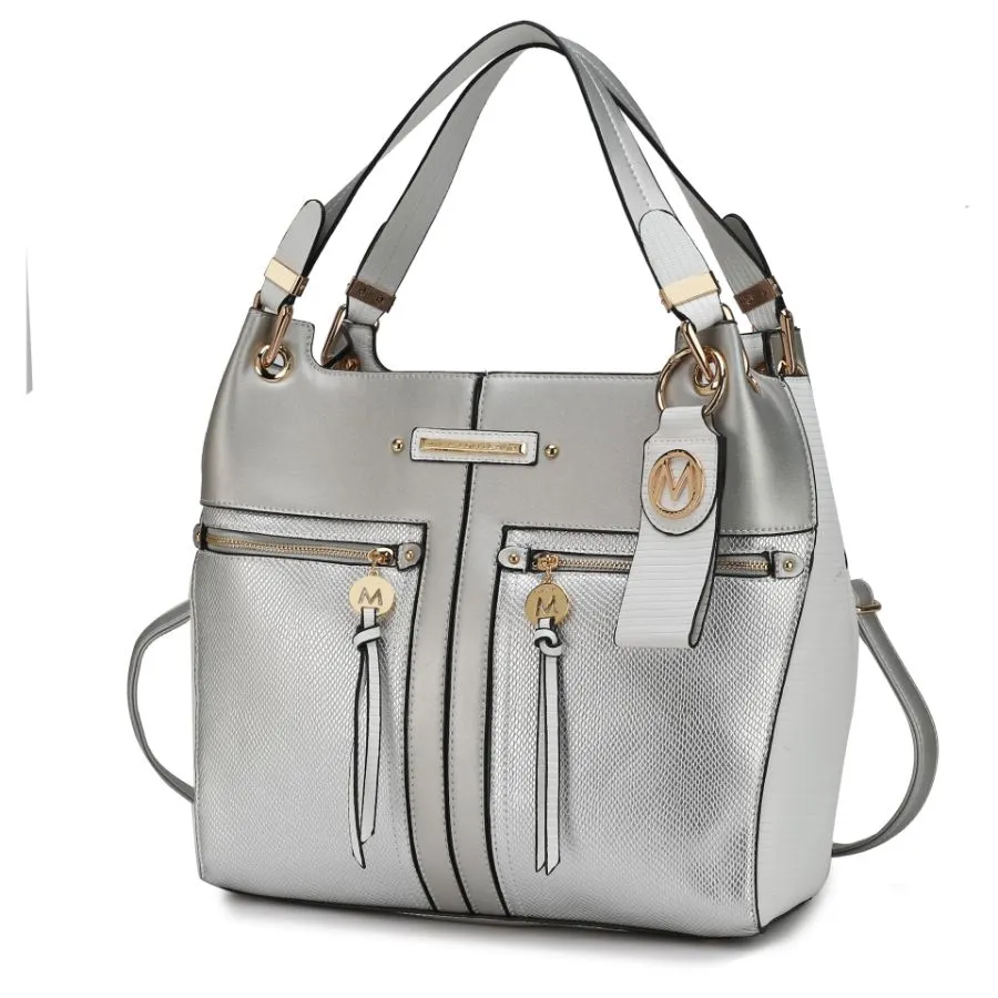 Sofia Vegan Leather Tote with Keyring