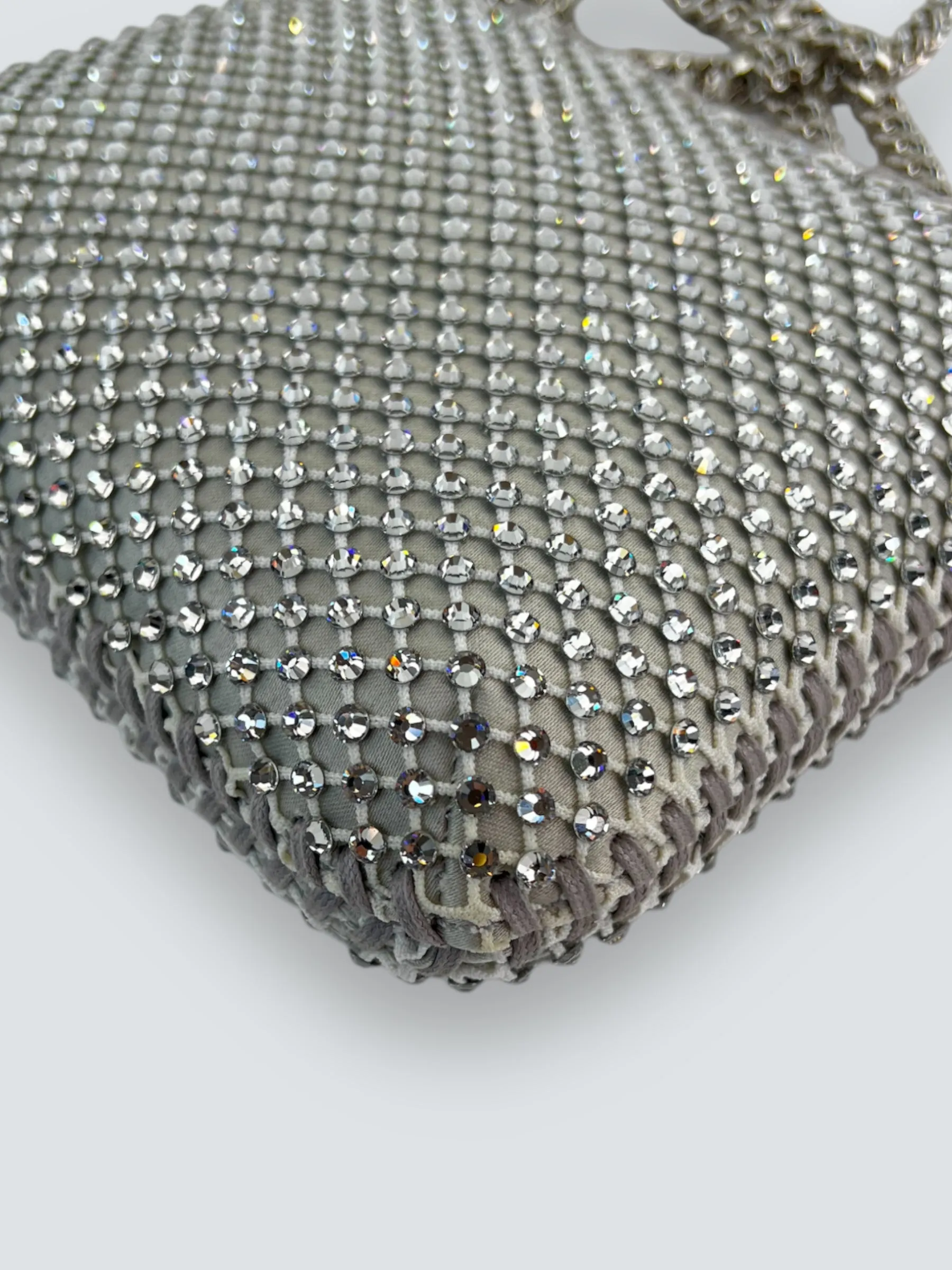 Stella McCartney Crystal Mesh Mini Tote Crossbody