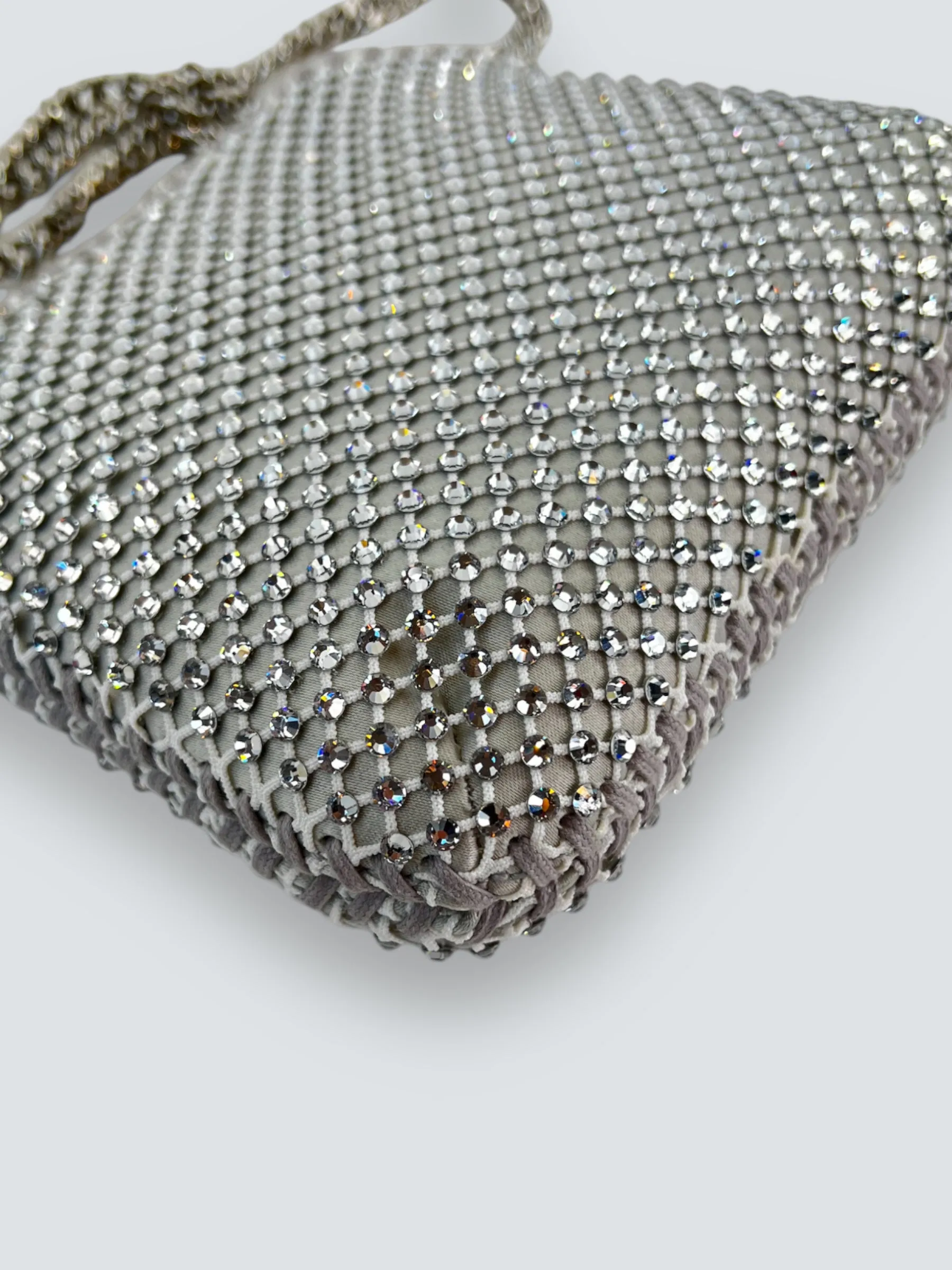 Stella McCartney Crystal Mesh Mini Tote Crossbody