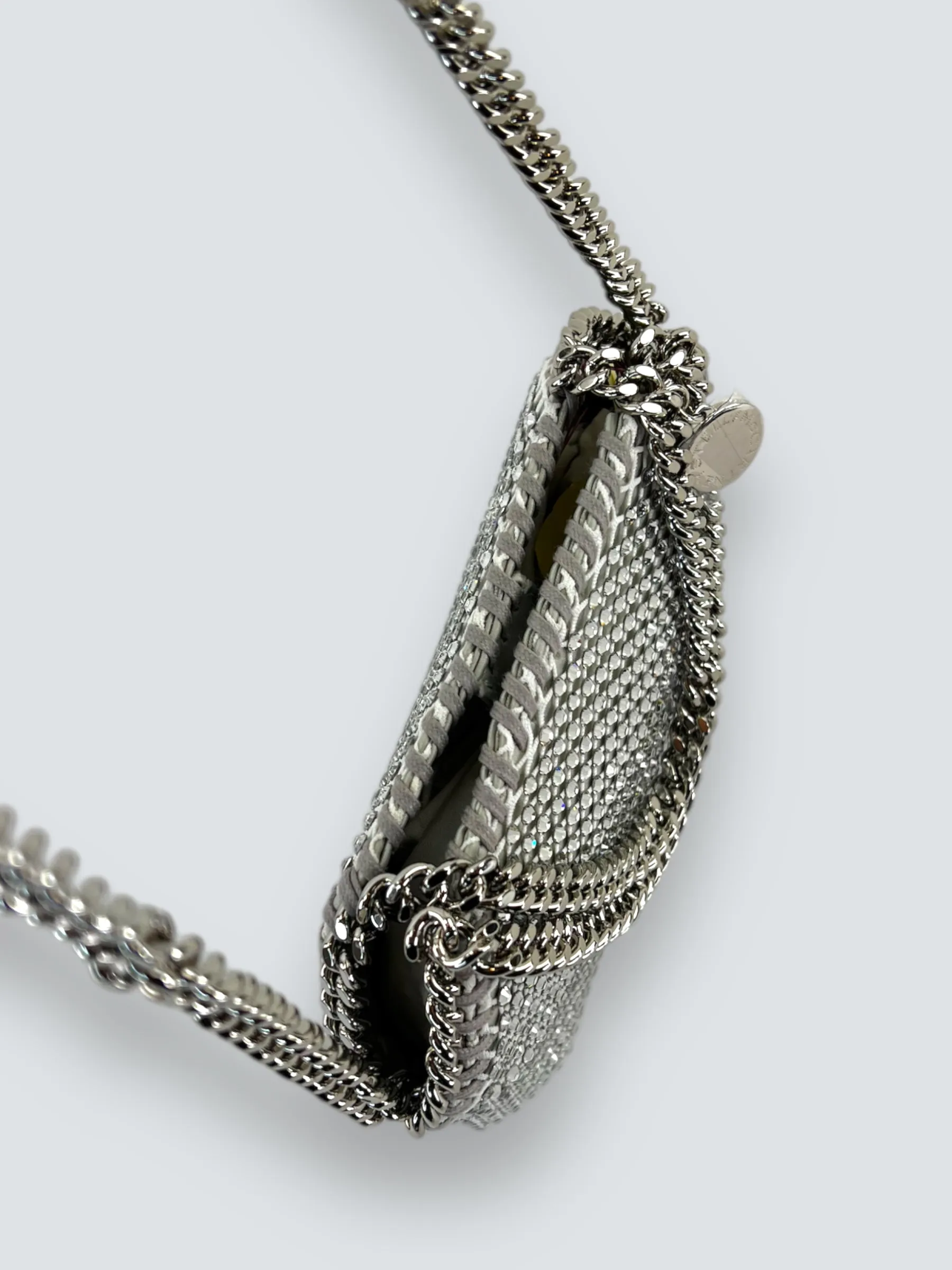 Stella McCartney Crystal Mesh Mini Tote Crossbody