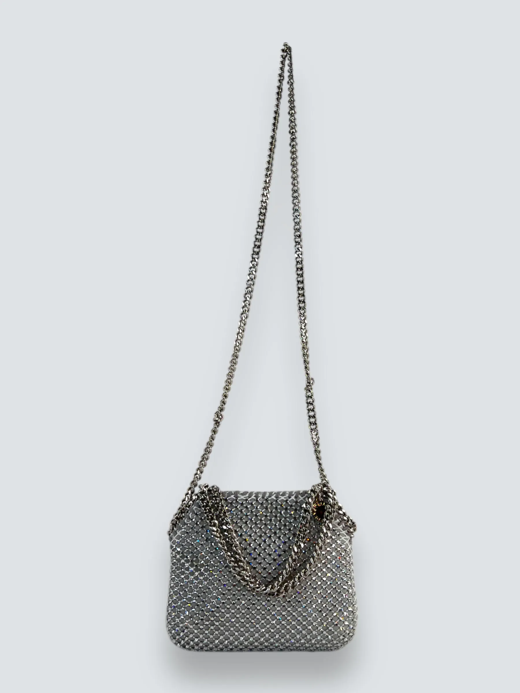 Stella McCartney Crystal Mesh Mini Tote Crossbody