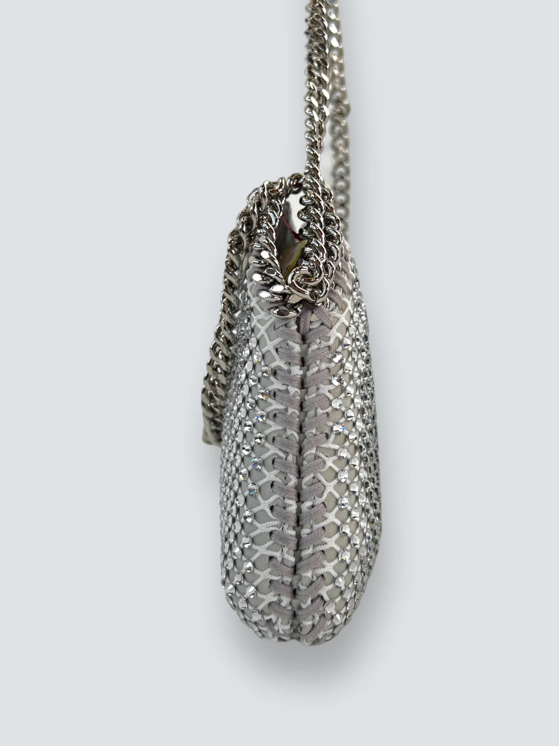 Stella McCartney Crystal Mesh Mini Tote Crossbody