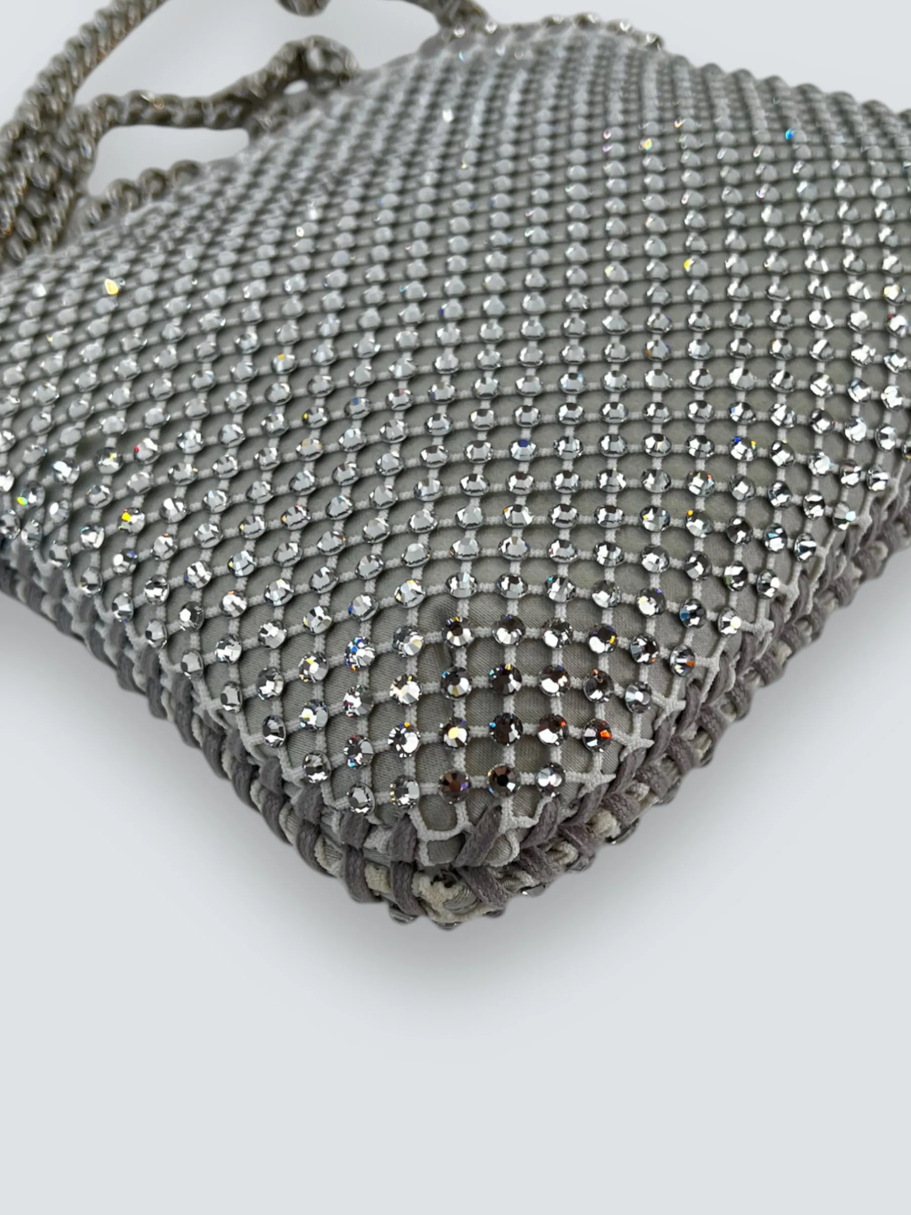 Stella McCartney Crystal Mesh Mini Tote Crossbody