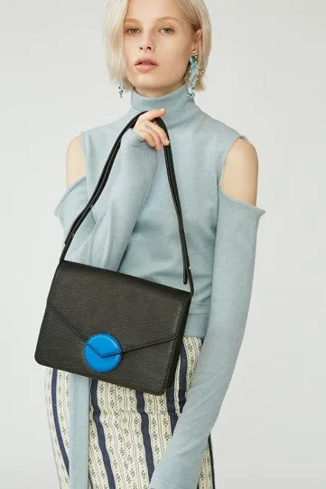 Stylish Leather Black Womens Shoulder Bag Crossbody Bag Purse for Women