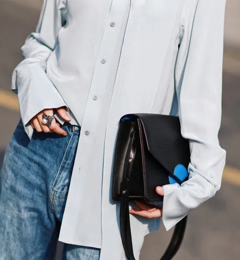 Stylish Leather Black Womens Shoulder Bag Crossbody Bag Purse for Women