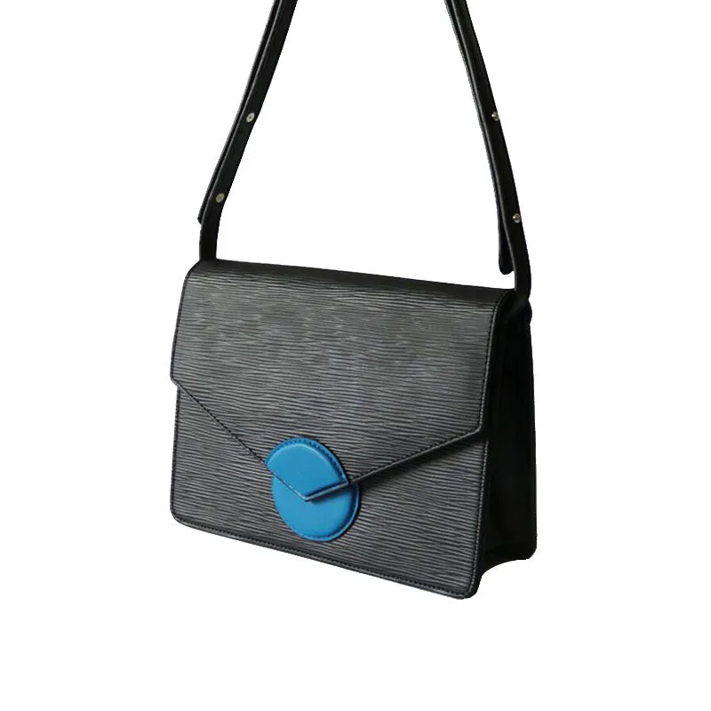 Stylish Leather Black Womens Shoulder Bag Crossbody Bag Purse for Women