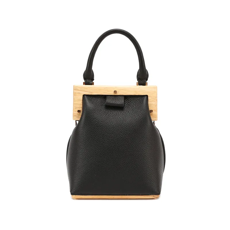 Stylish LEATHER WOMENs Frame Handbag Purse Chain SHOULDER Purse for Women