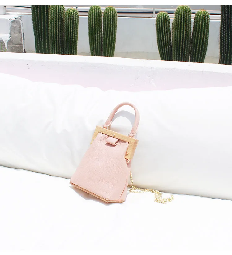 Stylish LEATHER WOMENs Frame Handbag Purse Chain SHOULDER Purse for Women