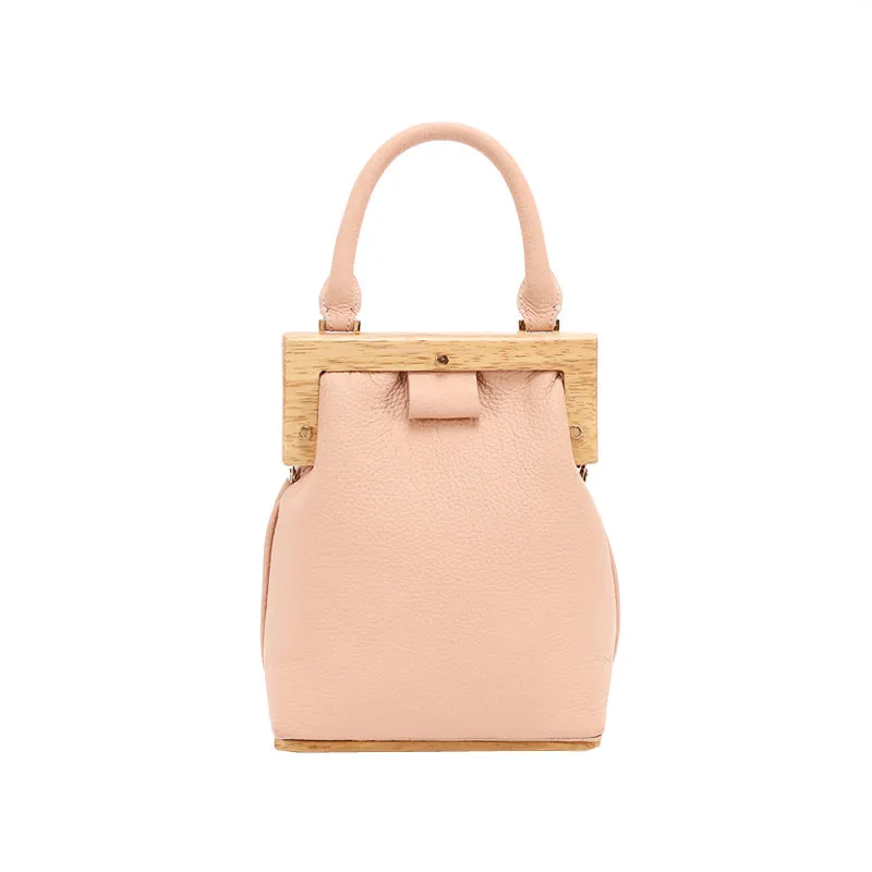 Stylish LEATHER WOMENs Frame Handbag Purse Chain SHOULDER Purse for Women
