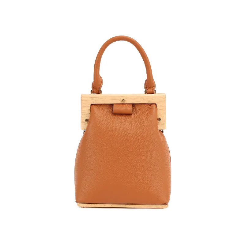 Stylish LEATHER WOMENs Frame Handbag Purse Chain SHOULDER Purse for Women
