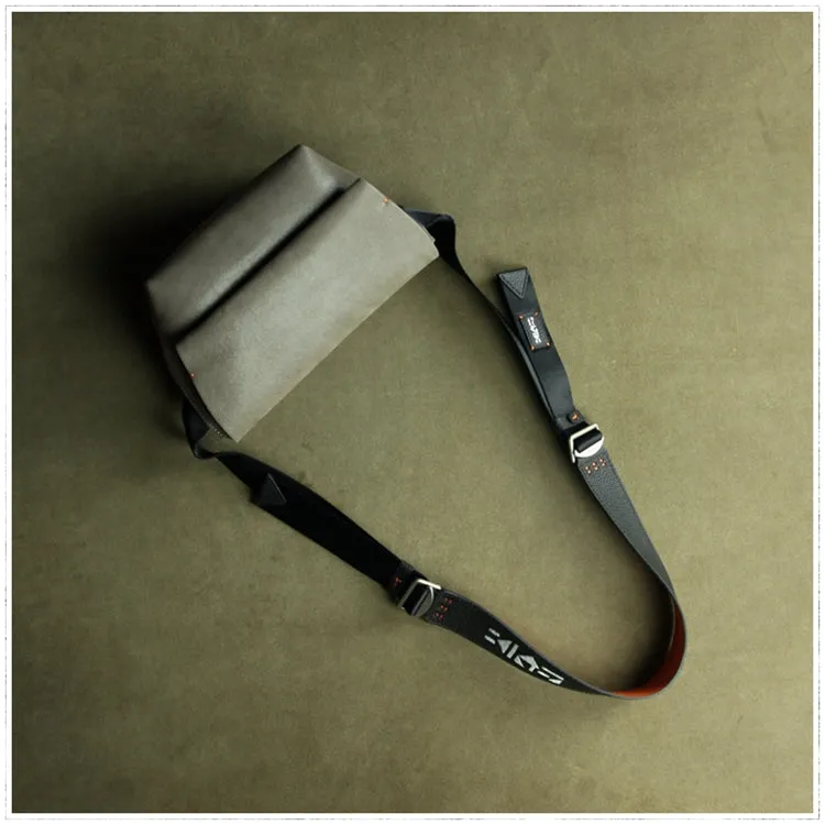 Stylish Womens Bright Black Leather Sling Bag Crossbody Shoulder Bag Purse Sling Pack for Ladies