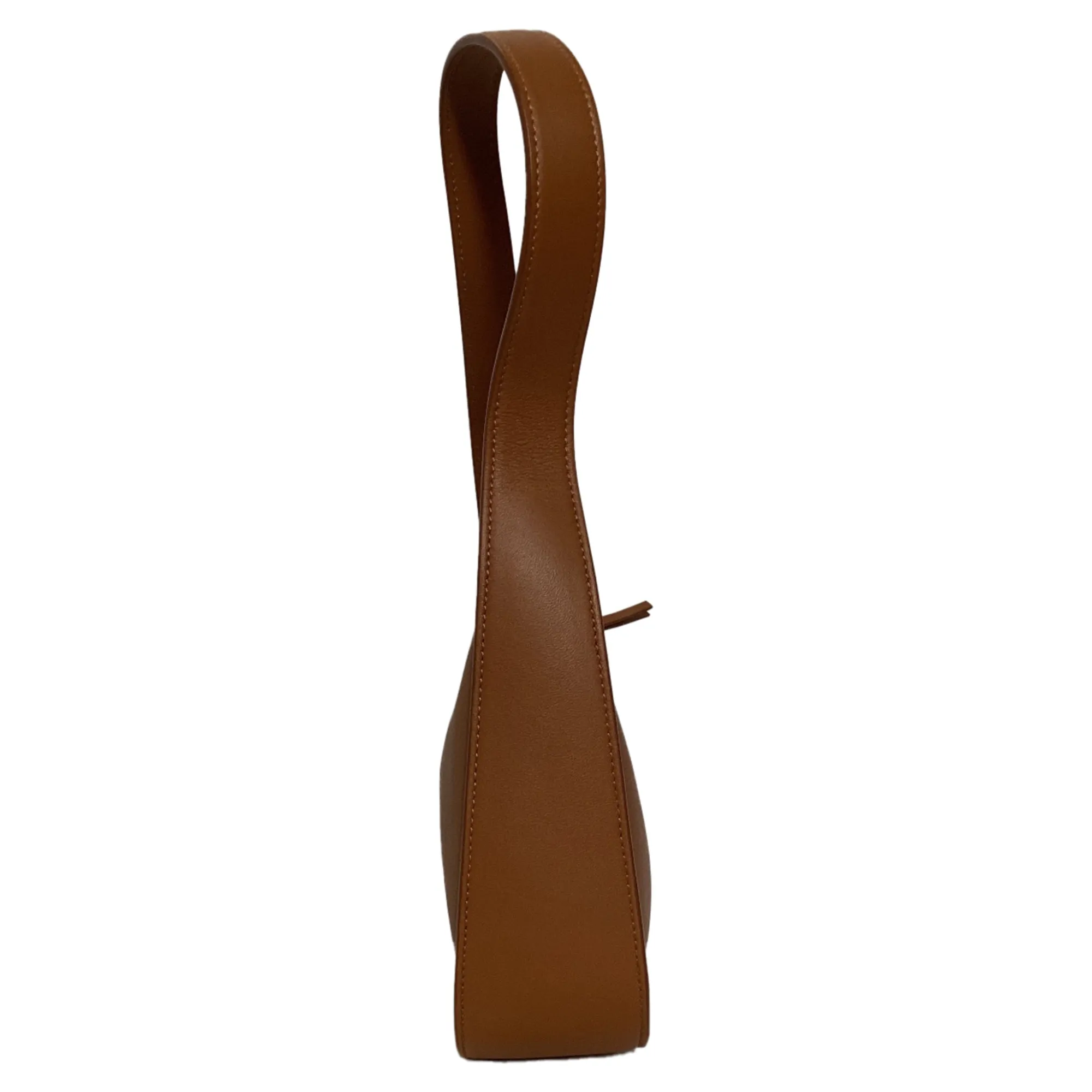 The Row Half Moon Shoulder Bag in Brown Leather