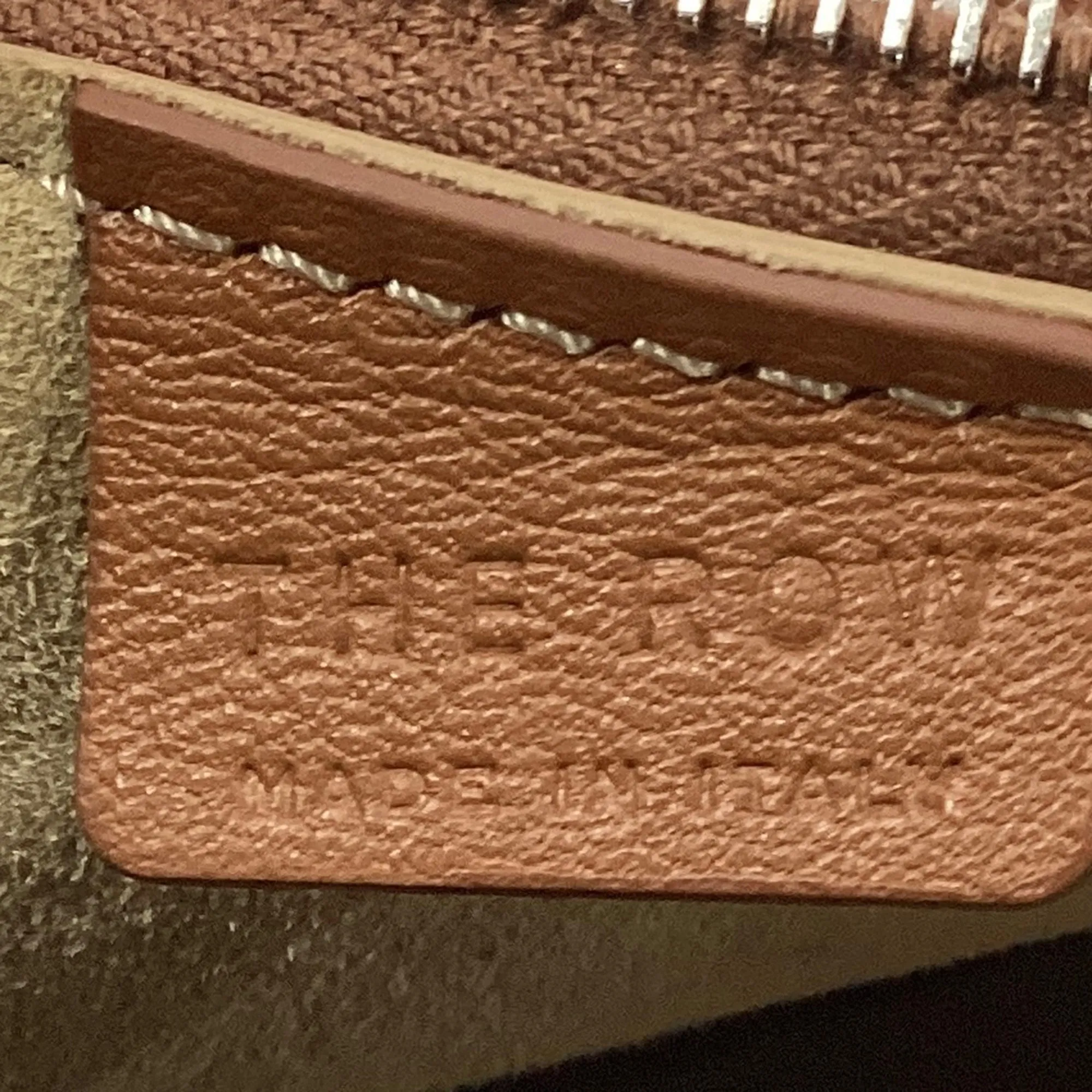 The Row Half Moon Shoulder Bag in Brown Leather