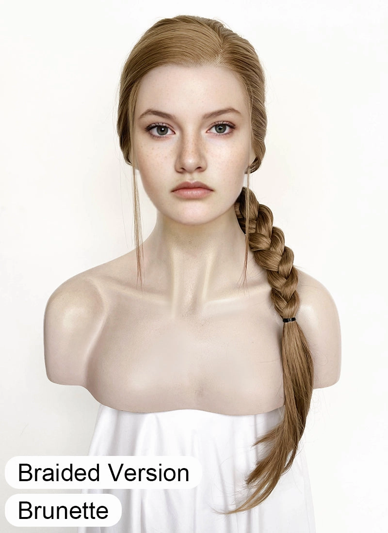 The Last of Us Abby Medium Blonde Braided Lace Front Synthetic Wig LF2174