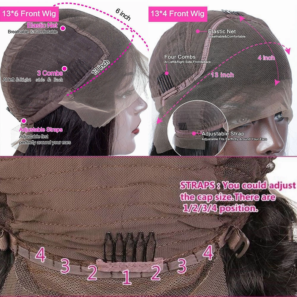 Tiara | Brown Color Virgin Human Hair Lace Front Wig Curly