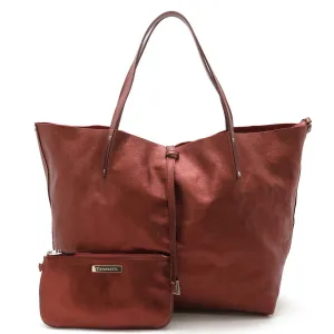 Tiffany Metallic Color Suede Leather Tote Bag (Pre-Owned)