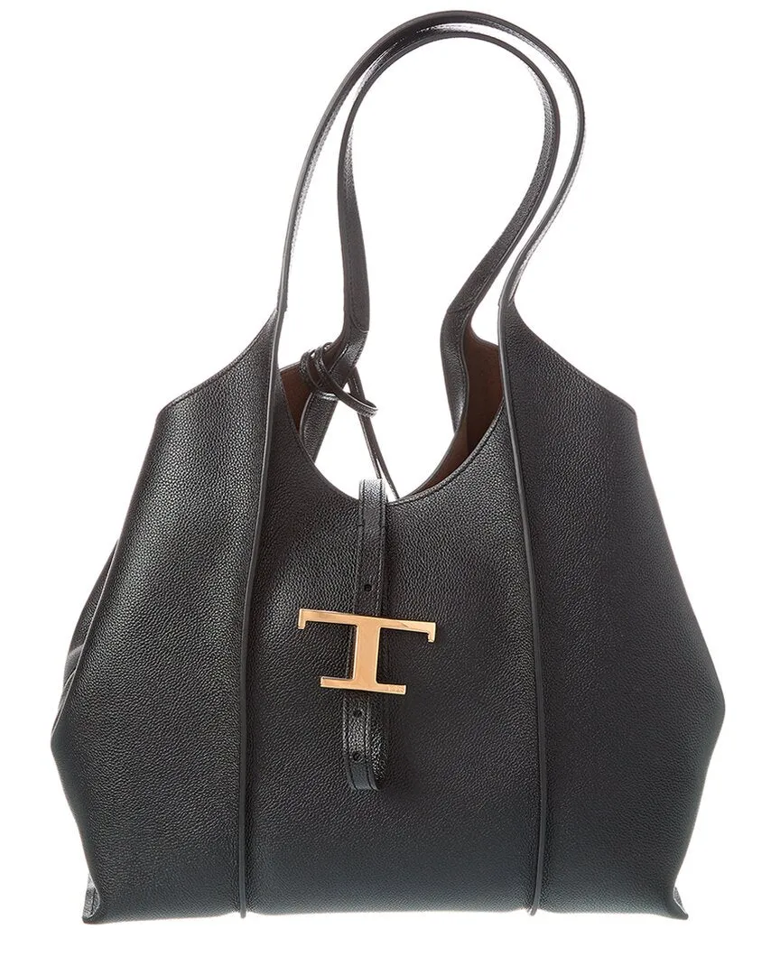 TODs T Timeless Small Leather Tote