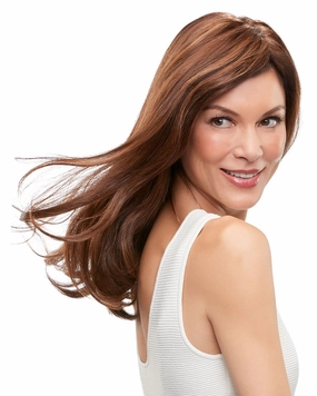 Top Form French 18 inch (Exclusive) | Monofilament Remy Human Hair Topper by Jon Renau