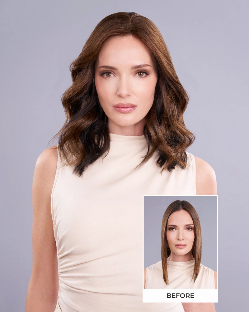 Top Form Lace HH 14 inch | Lace Front & Monofilament Remy Human Hair Topper by Jon Renau