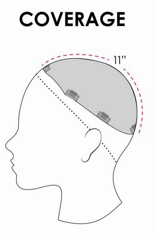 Top Full 12 Synthetic Hand-tied Hair Topper