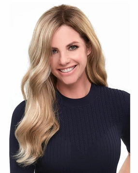 Top Smart Wavy 18 inch (Exclusive) | Lace Front & Monofilament Synthetic Hair Topper by Jon Renau