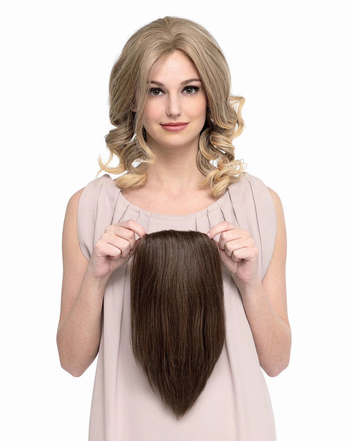 Toppiece 3001 | Monofilament Human Hair Wiglets by Louis Ferre