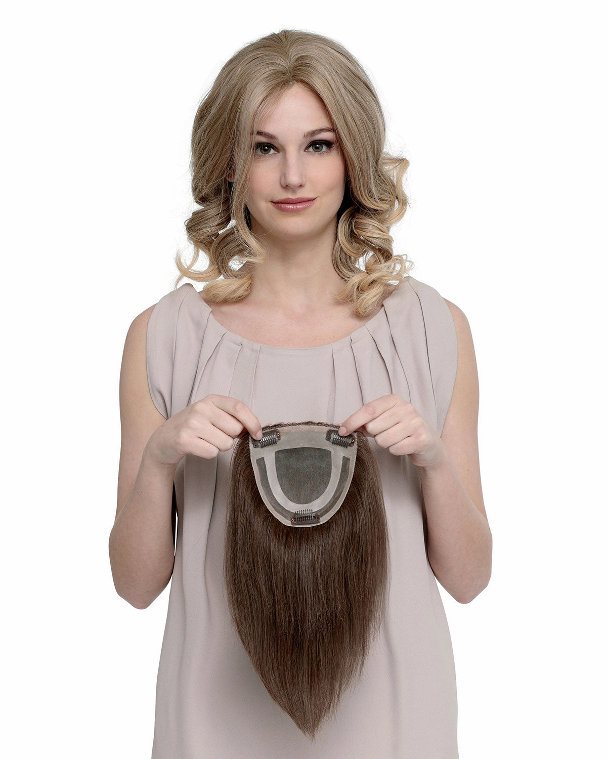 Toppiece 3001 | Monofilament Human Hair Wiglets by Louis Ferre