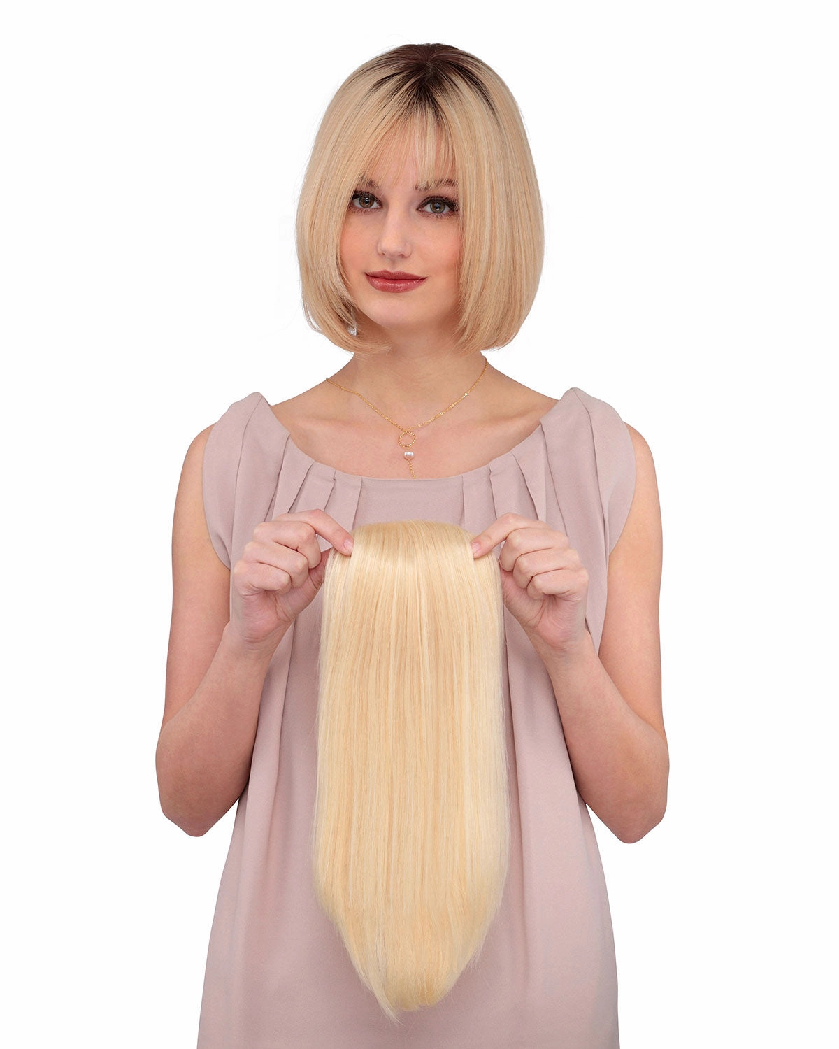 Toppiece 3002 | Monofilament Human Hair Wiglets by Louis Ferre