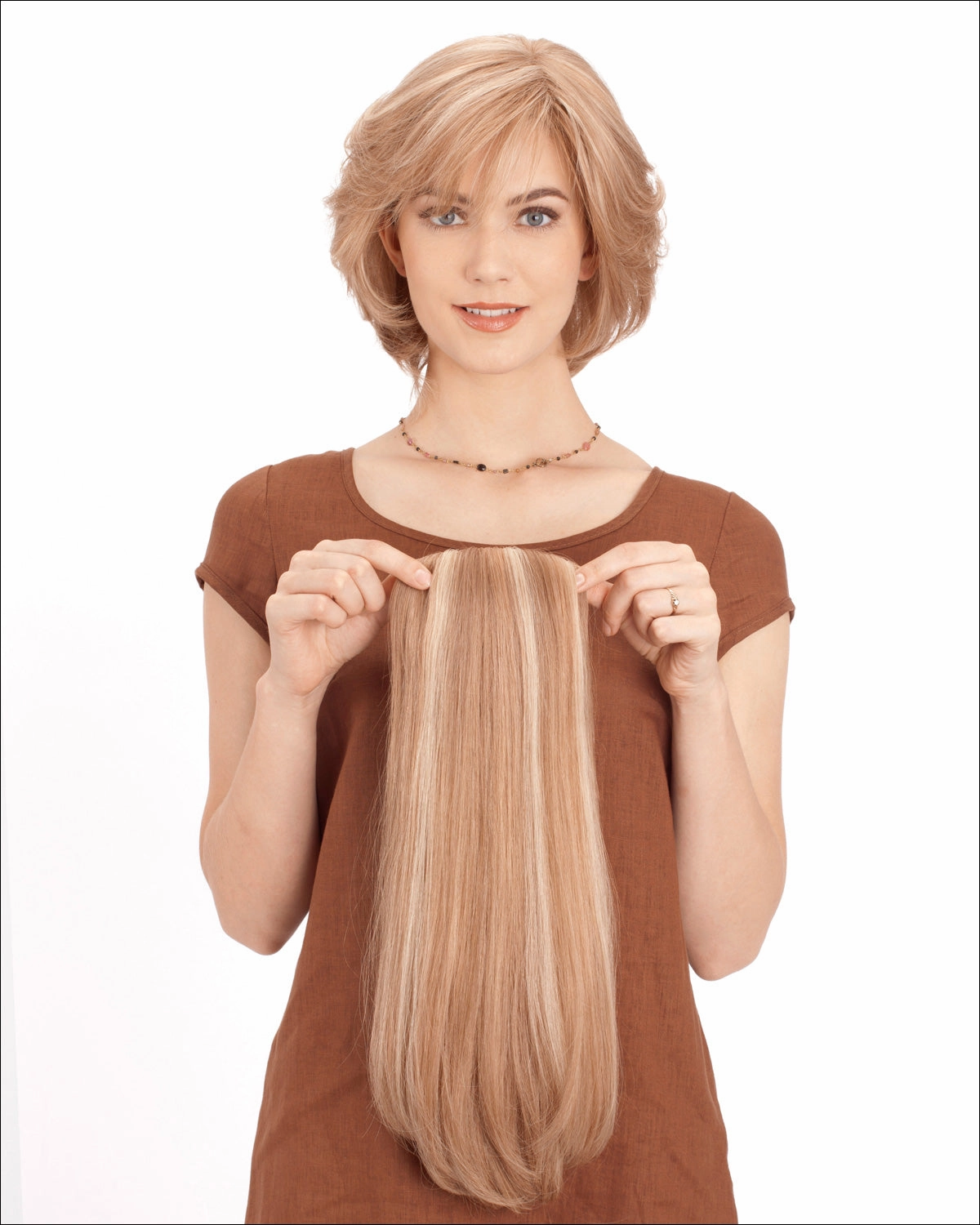 Toppiece 3003 | Monofilament Human Hair Wiglets by Louis Ferre